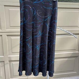 Elegant Black Patterned Skirt